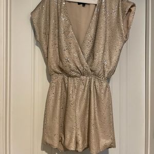 sequin romper size large